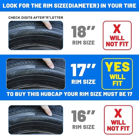 مجموعة Hubcaps 17 بوصة من 4 أغطية عجلات أبيض وأسود ورنيش عالمي من مواد ABS (فقط مناسبة لمحور الحديد) Hubcaps استبدال السيارات الإكسسوارات الخارجية لشاحنة السيارة (17 بوصة ، 4 عبوات) in Saudi Arabia