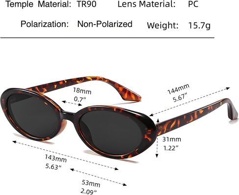 Retro Classic Oval Sunglasses for Women and Men Small 90s Style in Saudi Arabia