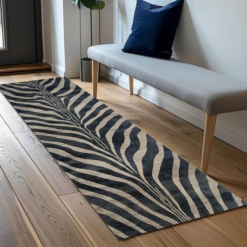 Runner Rug 2'x 7' for Kitchen Living Room Hallway Entryway Hall Bathroom Laundry Mat Long Bedroom Bedside Carpet Home Decor House Accessories Apartment Essential Haves Ft 5 6 7 8 9 10 12 (Green Beige in Kuwait