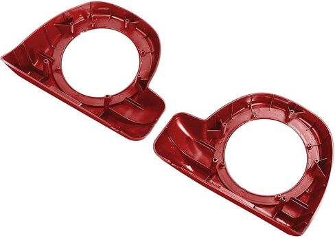 HR3 Custom 6.5 in. Fairing Lower Speaker Boxes Compatible with 2014-later Harley Touring Road Glide, Street Glide, Electra Glide Std (Silver/Black Honeycomb Fade) in Kuwait