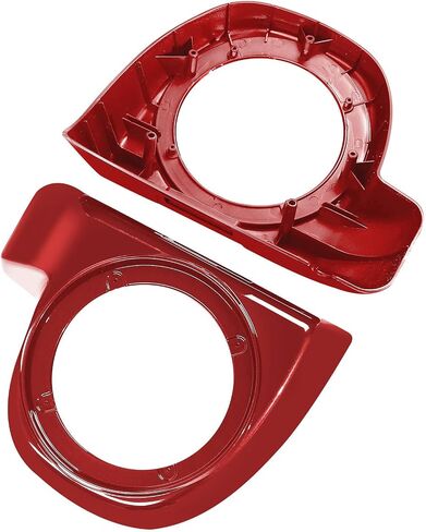 HR3 Custom 6.5 in. Fairing Lower Speaker Boxes Compatible with 2014-later Harley Touring Road Glide, Street Glide, Electra Glide Std (Silver/Black Honeycomb Fade) in Kuwait