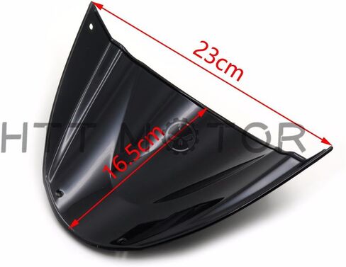 SMT-Windshield الزجاج الأمامي متوافق مع Ducati Monster 696 2008 2009 2010 2011 2012-2014 Black [B074V39Yyr] in Saudi Arabia