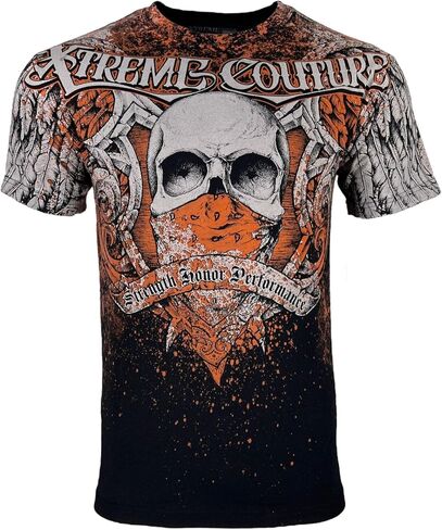 Xtreme Couture by Affliction Men's T-Shirt Orthodox Skull Biker in Saudi Arabia