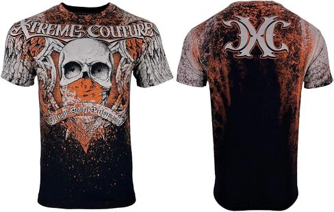 Xtreme Couture by Affliction Men's T-Shirt Orthodox Skull Biker in Saudi Arabia