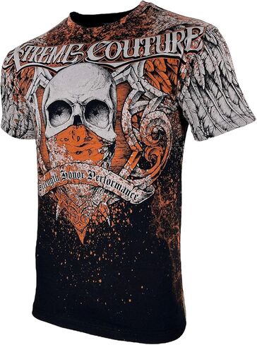 Xtreme Couture by Affliction Men's T-Shirt Orthodox Skull Biker in Saudi Arabia