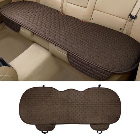 غطاء مقعد السيارة الخلفي ، واقي غطاء مقعد خلفي مضاد للانزلاق مع جيوب تخزين ، ووسادة واقي مقعد المقعد الخلفي القابل للتنفس لمعظم المركبات (السود ، الغطاء الخلفي) in Kuwait