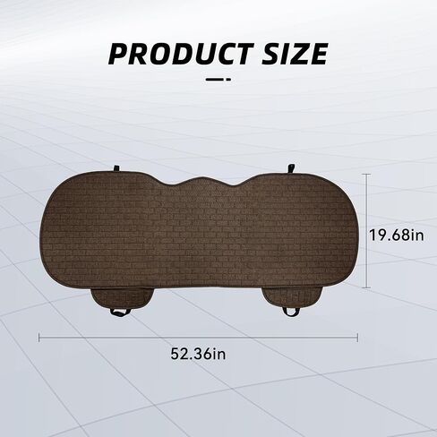 غطاء مقعد السيارة الخلفي ، واقي غطاء مقعد خلفي مضاد للانزلاق مع جيوب تخزين ، ووسادة واقي مقعد المقعد الخلفي القابل للتنفس لمعظم المركبات (السود ، الغطاء الخلفي) in Kuwait