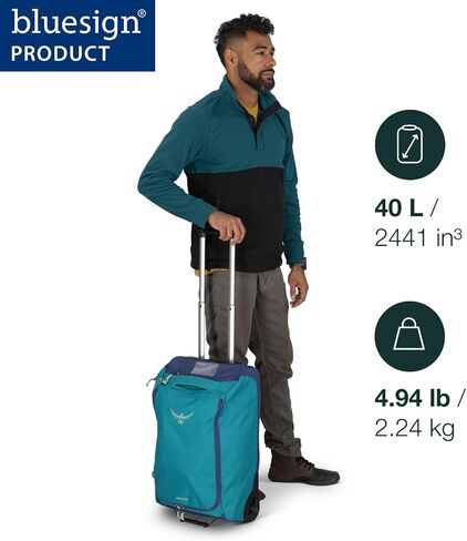Osprey Daylite 85L Wheeled Duffel Bag, Black in Saudi Arabia