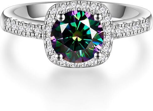 0.5/1/2 قيراط خاتم الذكرى السنوية للنساء للنساء ، د ، Color VVS1 Clarity Moissanite 925 Sterling Silver Form in Kuwait