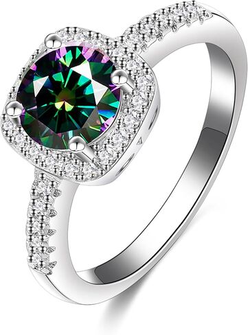 0.5/1/2 قيراط خاتم الذكرى السنوية للنساء للنساء ، د ، Color VVS1 Clarity Moissanite 925 Sterling Silver Form in Kuwait