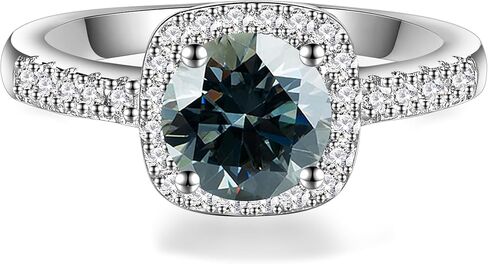 0.5/1/2 قيراط خاتم الذكرى السنوية للنساء للنساء ، د ، Color VVS1 Clarity Moissanite 925 Sterling Silver Form in Kuwait