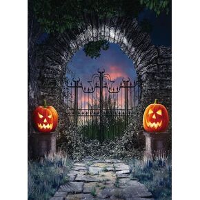 LTLYH 5x7Ft هالوين التصوير خلفية هالوين منزل مسكون خلفية هالوين اليقطين قزم الرهيبة حفلة صور خلفية 017 in Kuwait