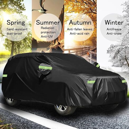 5-Layer All-Weather Waterproof Light-Weight Car Cover for Toyota Grand Highlander 2024-2025.Full Car Cover Outdoor Waterproof Sun Rain Snow Hail Protection,with a Free Storage Bag (Silver) in Saudi Arabia