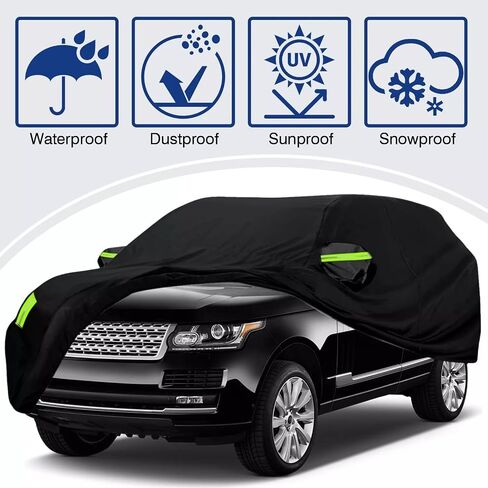 5-Layer All-Weather Waterproof Light-Weight Car Cover for Toyota Grand Highlander 2024-2025.Full Car Cover Outdoor Waterproof Sun Rain Snow Hail Protection,with a Free Storage Bag (Silver) in Saudi Arabia
