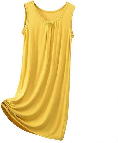 Aniywn Plus Size Nightgowns for Women 4x-5x Tank Top V Neck Tank Nightgowns Women Sleepwear Sleeveless Dresses Sleep Shirts in Saudi Arabia