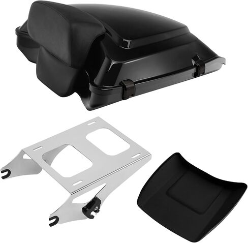 TCMT 5.5 "Razor Tour Pack Trunk Backrest Pad Mounting Rack Fit for Harley Tour Pak Touring Models Road King Street Road Electra Glide 2014-2025 in Saudi Arabia