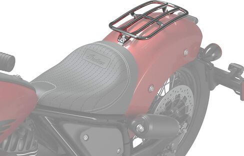 Indian Motorcycle Solo Rack for Chief, Luggage Storage Rack Supports Up to 7 Pounds, Tie-Down or Cargo Net Compatible, Rear Fender Mounted, Includes Hardware, for Day Trips or Commuting - 2884672 in Saudi Arabia