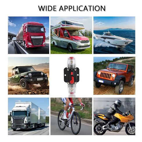 30 أمبير قاطع الدائرة اليدوي إعادة ضبط الصمامات المضمنة ، 12V-48V DC للسيارة الصوتية البحرية التصيد القوارب حماية نظام الطاقة الشمسية in Kuwait