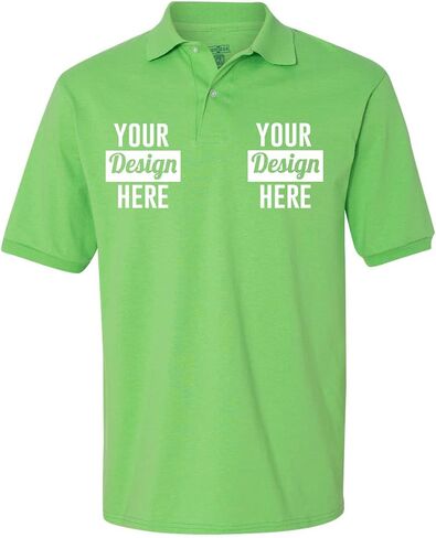 INK STITCH Men 437msr Custom Stitching Embroidery Logo Texts SpotShield Polo Shirts in Kuwait