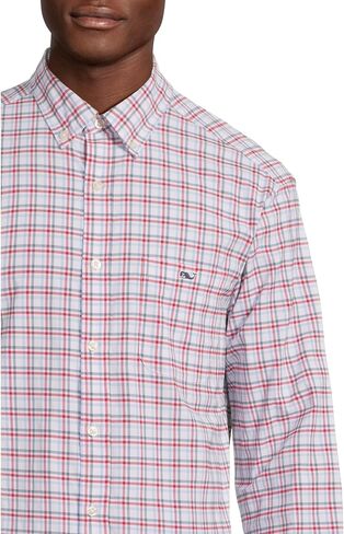 vineyard vines Men's Callwood Plaid Featherweight Performance Shirt in Saudi Arabia