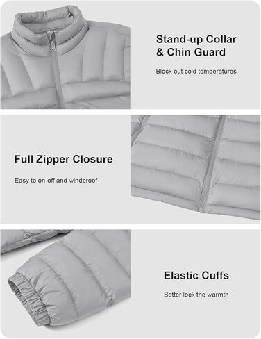 BGOWATU Men's Lightweight Packable Puffer Jacket Warm Winter Jacket for Men Down Alternative Puffy Coat in Kuwait