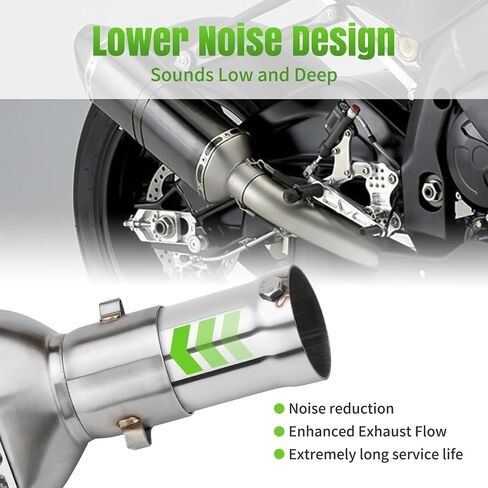 Motorcycle DB Killer 51mm Universal Muffler Silencer Baffle Removable Noise Eliminator Motorcycle Exhaust Pipe Muffler Fit for Harley Honda Kawasaki Suzuki Yamaha in Kuwait