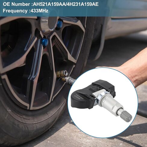 Tire Pressure Sensor for Land Rover Defender 110 2020-2023 433MHz No.AH521A159AA/4H231A159AE Tire Pressure Monitoring Sensor 4 Pc in Saudi Arabia