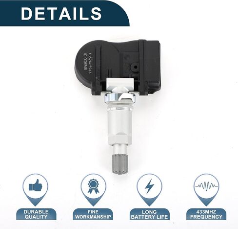 Tire Pressure Sensor for Land Rover Defender 110 2020-2023 433MHz No.AH521A159AA/4H231A159AE Tire Pressure Monitoring Sensor 4 Pc in Saudi Arabia