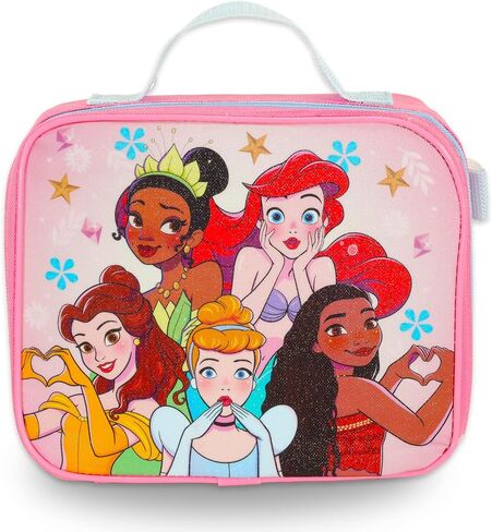 Disney Princess Backpack and Lunch Box Set - Bundle with 15" School Bag, Lunch Bag, Water Bottle, Stickers, More | Disney Princess Backpack with Lunchbox for Girls, Kids in Saudi Arabia