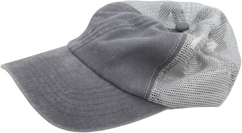 مريح القبعات البيسبول الشاحنة العتيقة- M/L/XL/XXL الرجال الرجال غير المنظمة غسيل أبي الغسيل | Snapback | التاج الناعم | شبكة ناعمة in Kuwait