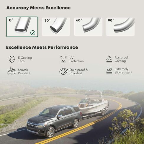 YHTAUTO 5 Inch Running Boards Side Steps Fit 1999-2013 Chevy Silverado & GMC Sierra 1500/2500 HD/3500 HD, Standard/Regular Cab, Oval Straight Stainless Steel Polished Chrome, Truck Cab Side Step Rails in Saudi Arabia