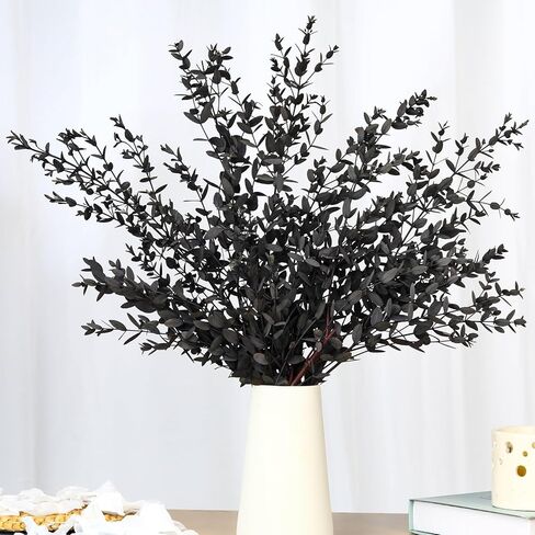 Dried Eucalyptus Leaves Real Preserved Stems, Fresh Eucalyptus Garland Branches for Shower, Dried Plant Live Bundle Purple Leaves for Wedding Wreath Party Home Fragrance Vase Decor in Kuwait