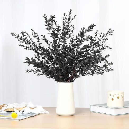 Dried Eucalyptus Leaves Real Preserved Stems, Fresh Eucalyptus Garland Branches for Shower, Dried Plant Live Bundle Purple Leaves for Wedding Wreath Party Home Fragrance Vase Decor in Kuwait