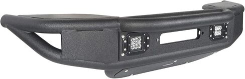 Hoke Road Ofrroad Steel Steel Pubular Prity W/Winch Plate & LED Lights for 2007-2018 Jeep Wrangler JK & Unlimited 2/4 Doors in Kuwait