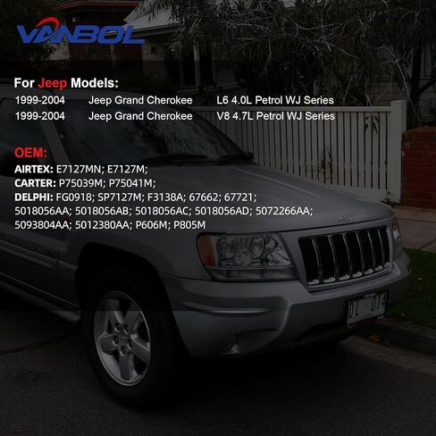 مجموعة وحدة مضخات الوقود الكهربائية مجموعة متوافقة مع Jeep Grand Cherokee 1999 2000 2001 2002 2003 2004 L6 4.0L V8 4.7L GAS WJ استبدال E7127MN E7127M P75041M Vanbol0154 مع إرسال وحدة O-Ring in Saudi Arabia