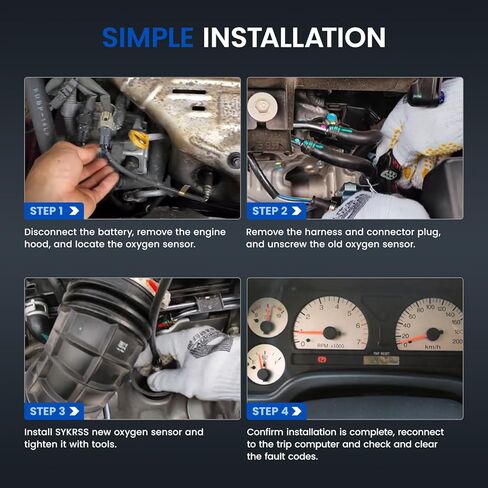 Oxygen O2 Sensor 15717 Compatible with Fo rd E150 E250 Explorer F150,Lin-coln Continental Town Car,15716,15664 Up and Downstream Replacement Oxygen Sensor for Maz-da Mercury Mountaineer,2PCS in Kuwait