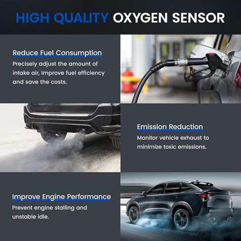 Oxygen O2 Sensor 15717 Compatible with Fo rd E150 E250 Explorer F150,Lin-coln Continental Town Car,15716,15664 Up and Downstream Replacement Oxygen Sensor for Maz-da Mercury Mountaineer,2PCS in Kuwait