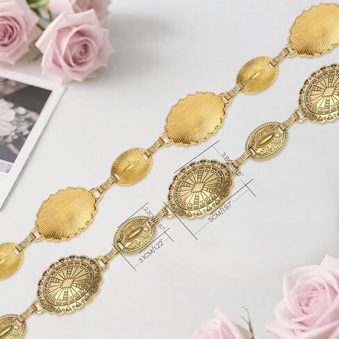 الحزام الغربي Alabasta للنساء ، أحزمة سلسلة Concho للفساتين جينز Country Concert Outfit in Kuwait