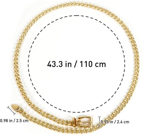 أحزمة Nackiy Western Metal Concho للنساء ، Boho Cowgirl Chain Belt for Women Fashion Associor in Kuwait