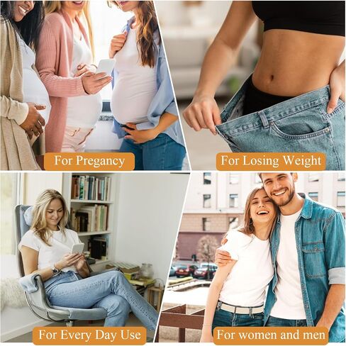 3 Pack Belts for Women, No Show Stretch Belt with Flat Buckle, Adjustable Elastic Waist Belt, Women's Belts for Jeans, Pants, Dresses, Invisible Belt Set for Women - Black, Blue, Khaki in Saudi Arabia