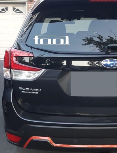 02 Tool Band Decal Rock Band Vinyl Stickers for Car Windows Truck Water Bottles Music Instruments, 01 Black & 01 White, No Background 7.5 x 2.0 Inches. in Saudi Arabia