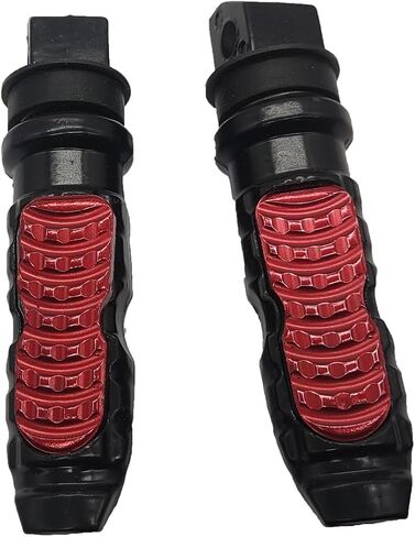 Motorcycle Rear Passenger Foot Pegs Pedals Footrest Footpegs bicycle Moped Scooter M8 Install Bolts (BLACK) in Saudi Arabia