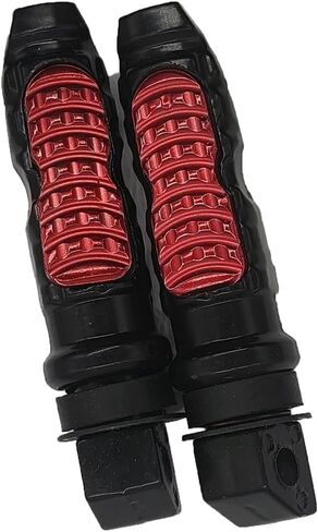 Motorcycle Rear Passenger Foot Pegs Pedals Footrest Footpegs bicycle Moped Scooter M8 Install Bolts (BLACK) in Saudi Arabia