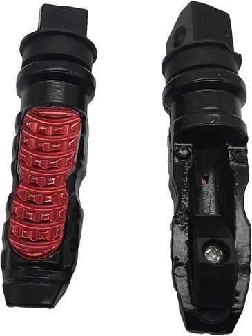 Motorcycle Rear Passenger Foot Pegs Pedals Footrest Footpegs bicycle Moped Scooter M8 Install Bolts (BLACK) in Saudi Arabia