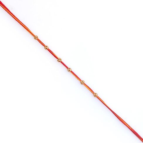 Meezo Premium Handcrafted Rakhi for Brother | Traditional Indian Raksha Bandhan Rakhi | Ethnic Rakhi for Bhai | Rakhi Gift for Brother in USA in Saudi Arabia