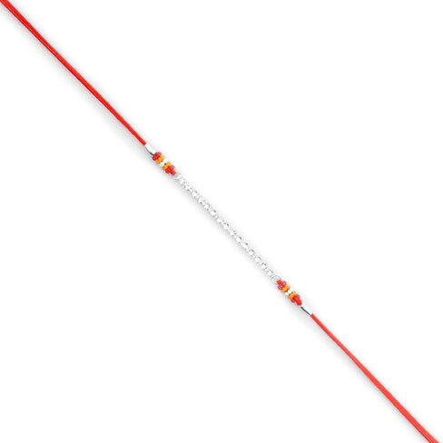 Meezo Premium Handcrafted Rakhi for Brother | Traditional Indian Raksha Bandhan Rakhi | Ethnic Rakhi for Bhai | Rakhi Gift for Brother in USA in Saudi Arabia