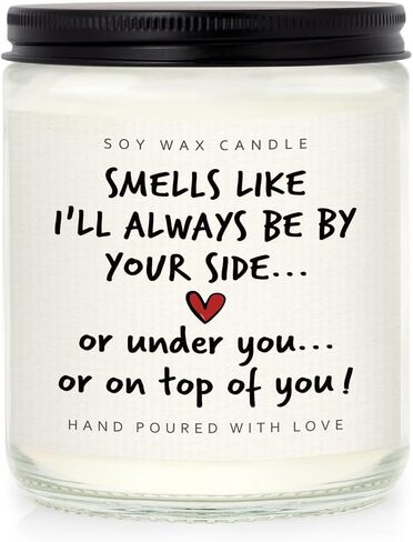Shqiueos Anniversary Funny Gifts for Men Women Candle Lavender Scented 7 Oz, I Love You Gift for Him Her, Romantic Birthday Present for Boyfriend Girlfriend Couples Husband Wife Christmas Valentines in Saudi Arabia