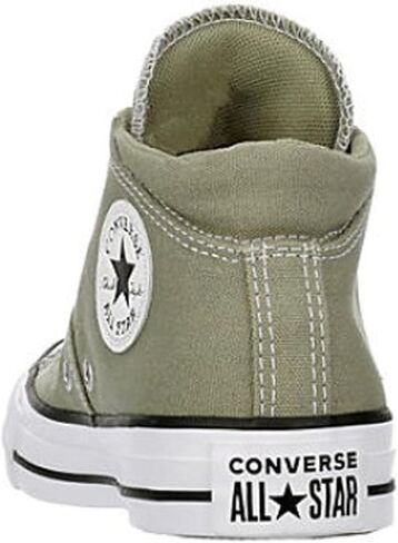 Converse Unisex Chuck Taylor All Star Madison Ox Mid High Leather Sneaker - Lace up Closure Style - Pale Putty/Egret/Black 6.5 in Saudi Arabia