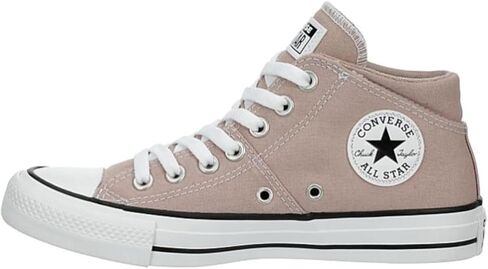 Converse Unisex Chuck Taylor All Star Madison Ox Mid High Leather Sneaker - Lace up Closure Style - Pale Putty/Egret/Black 6.5 in Saudi Arabia