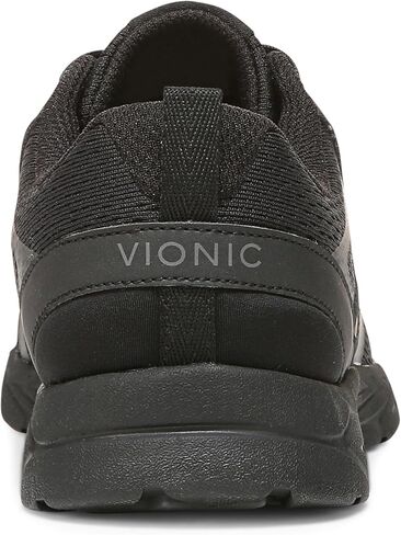 Vionic Women's Brisk Miles Leisure Sneaker- Supportive Walking Active Sneakers That Includes an Orthotic Insole and Cushioned Outsole for Arch Support, Black Mesh 6 Medium in Kuwait